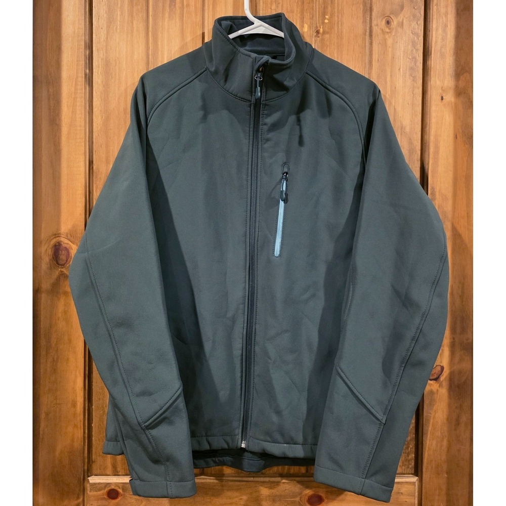 Kirkland Signature Mens‎ Water-Resistant Softshell Jacket Black M Lightweight
